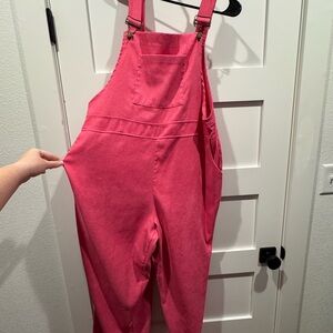 Pink Overalls